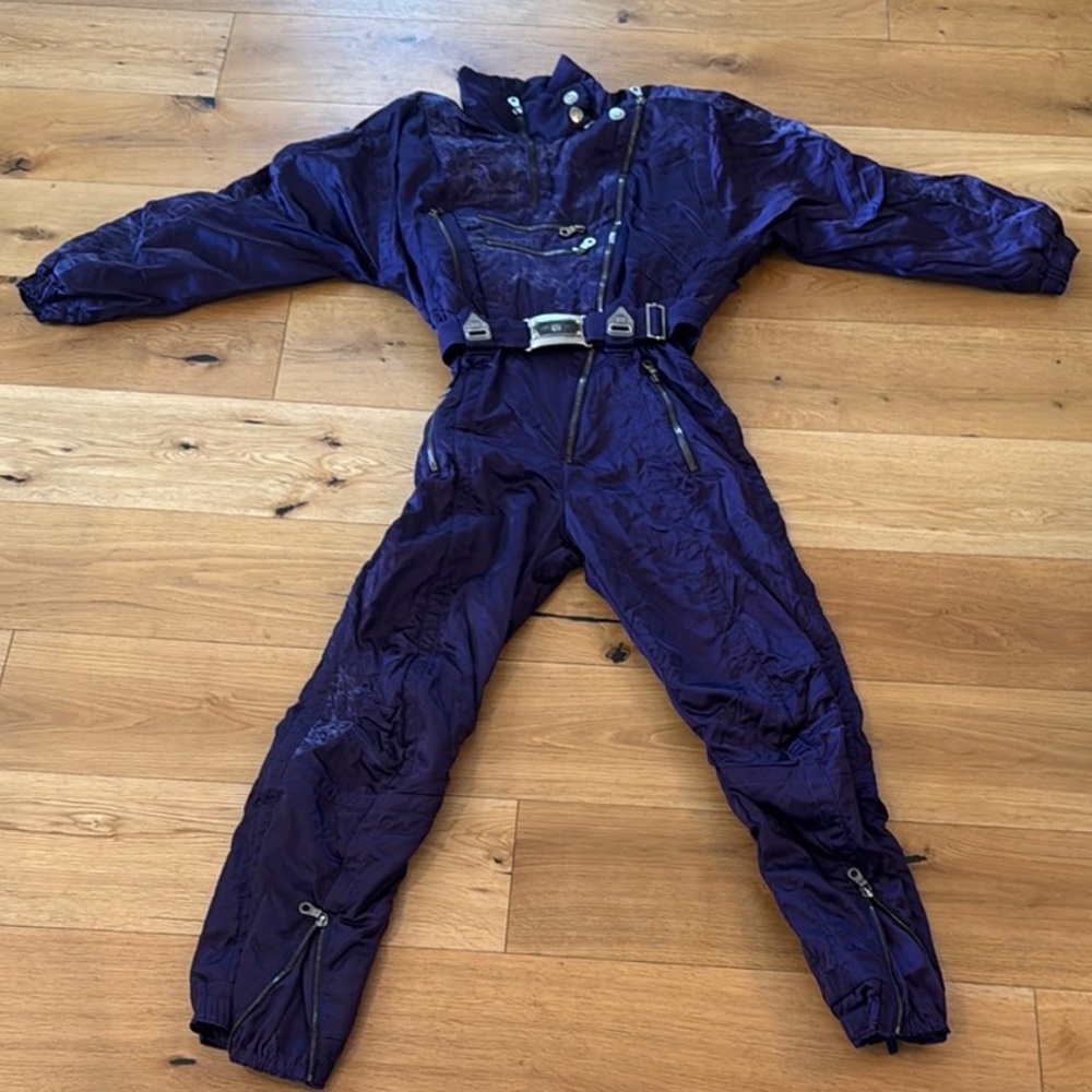 Vintage Kaelin Purple Ski Suit